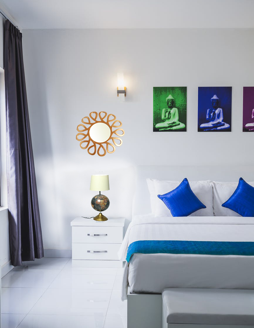 table lamp in bed room